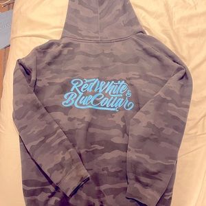 Troll Brand XL hoody “Red, White, and Blue Collar”